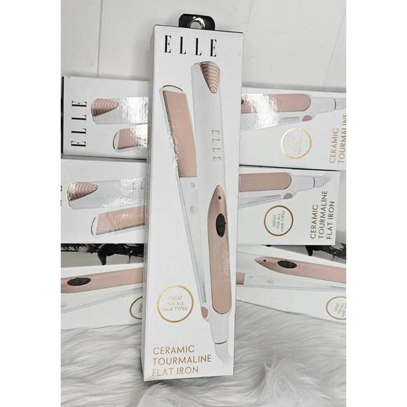 *NIB* Elle Ceramic Tourmaline‎ Flat Iron - Picture 2 of 7